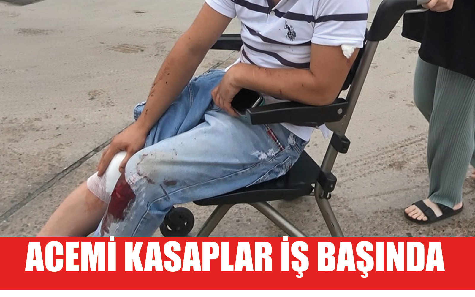 Acemi kasaplar yine hastaneye koştu