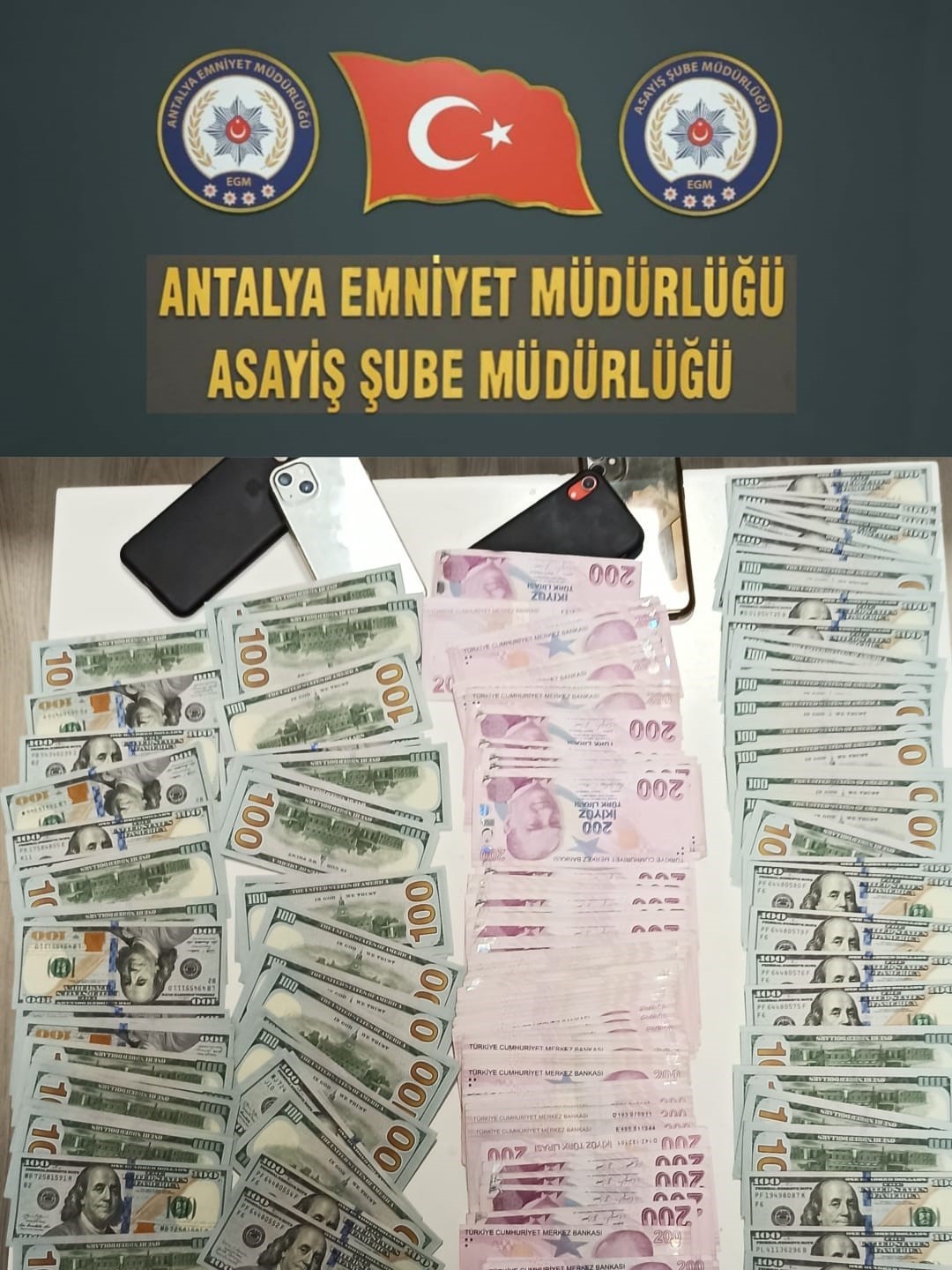 Antalya'da Kendisini Üst Düzey Emniyet Yetkilisi Olarak Tanıtıp Dolandırıcılık Yapan 3 şahıs Yakalandı