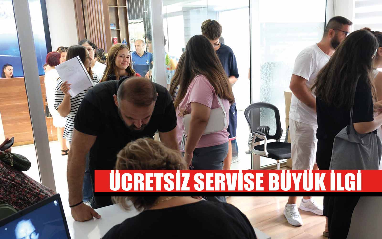 Kemer belediyesinde  burs ve ücretsiz servis başvurularına büyük ilgi