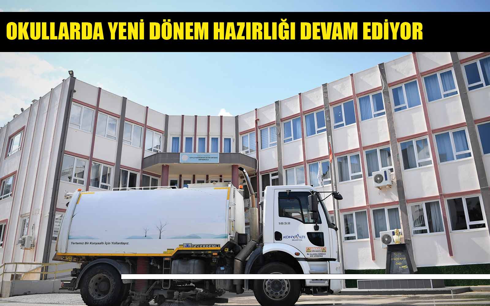 Okullar da yeni dönem hazırlığı devam ediyor  