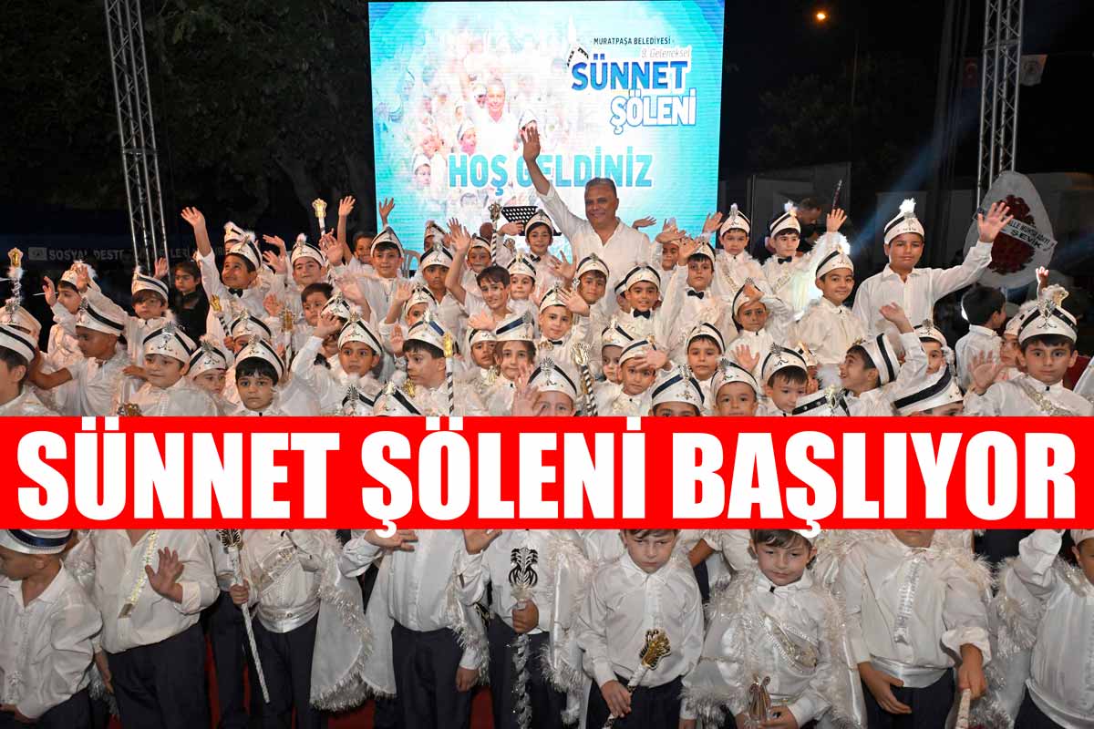 Muratpaşa belediyesinde  sünnet şöleni için kayıtlar başladı