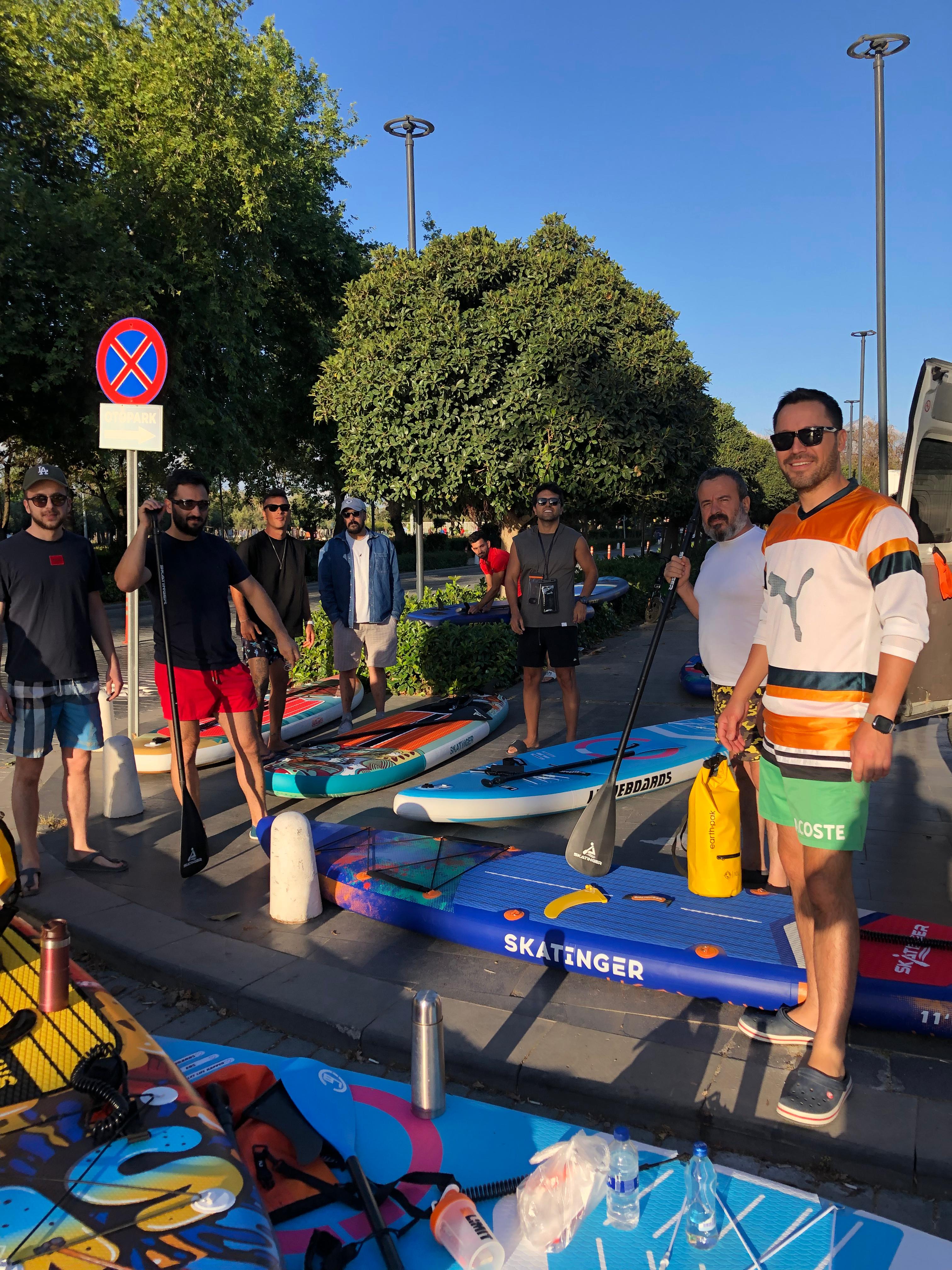 Antalya Konyaaltı sahilinde su sporları keyfi başladı.