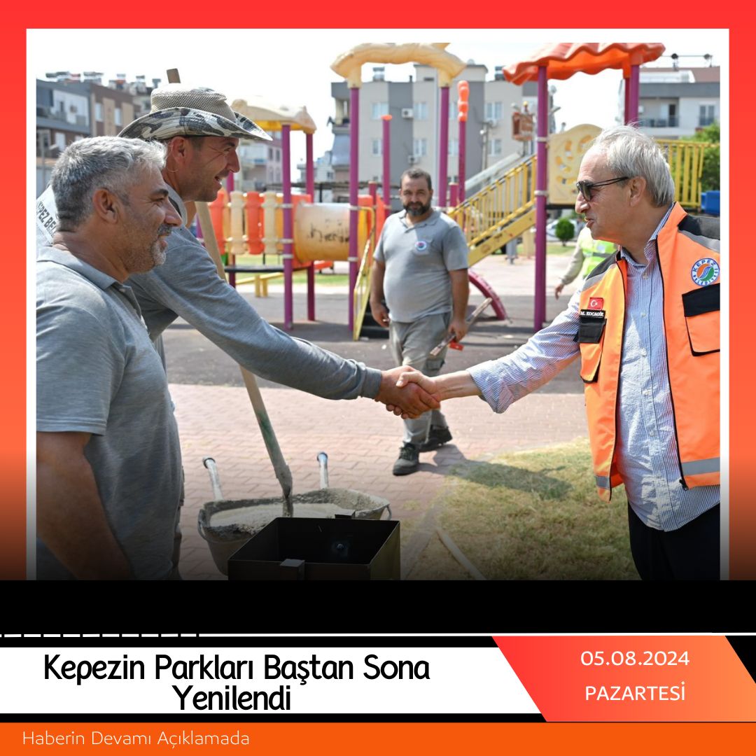 Kepezin Parkları Baştan Sona Yenilendi 