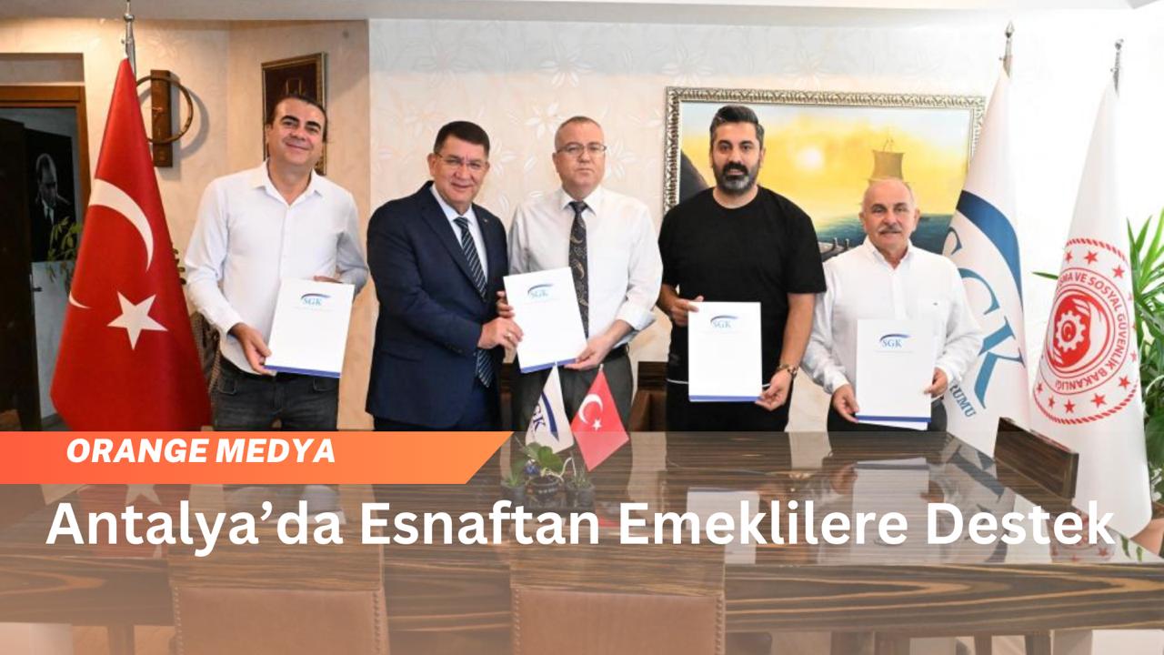 Antalya’da Esnaftan Emeklilere Destek