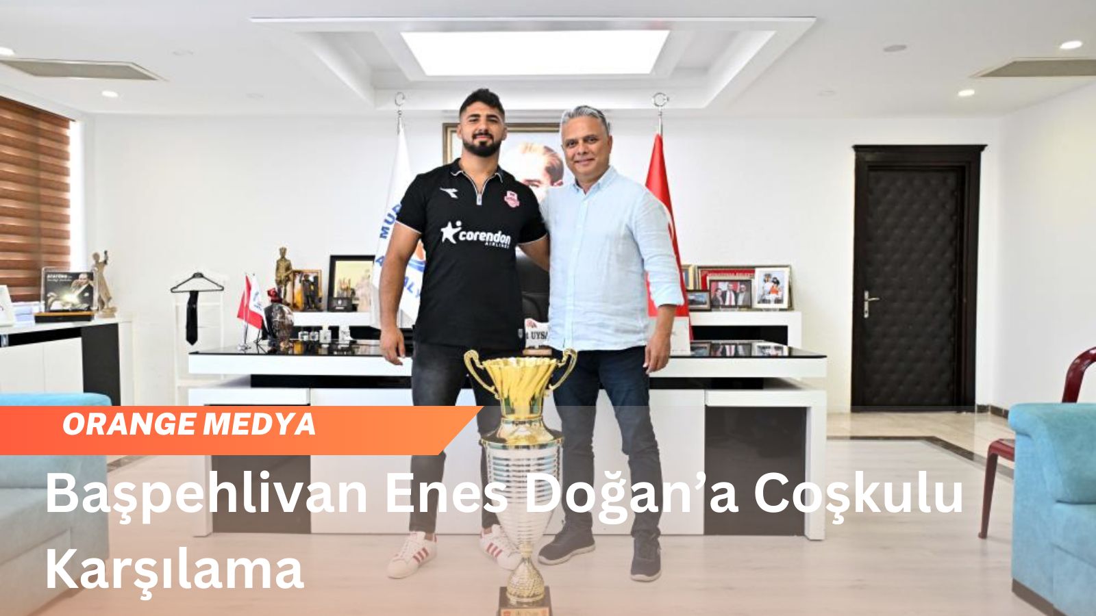 Başpehlivan Enes Doğan’a Coşkulu Karşılama