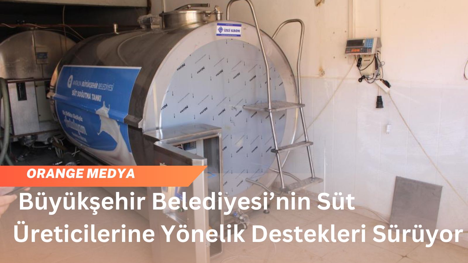 Büyükşehir Belediyesi’nin Süt Üreticilerine Yönelik Destekleri Sürüyor