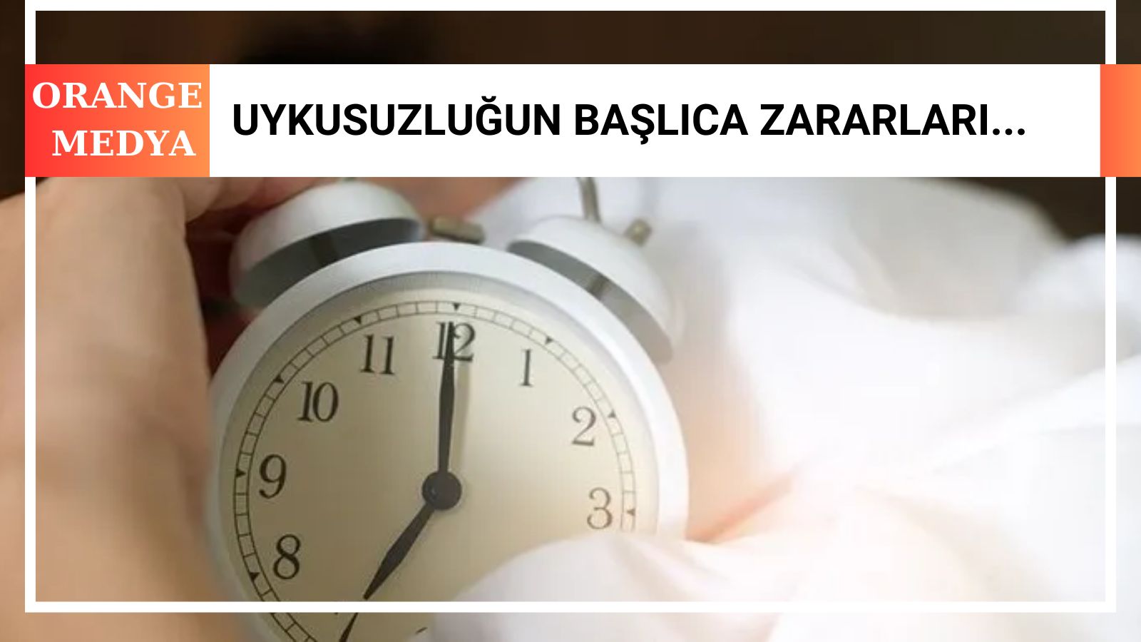 Uykusuzluğun Başlıca Zararları...