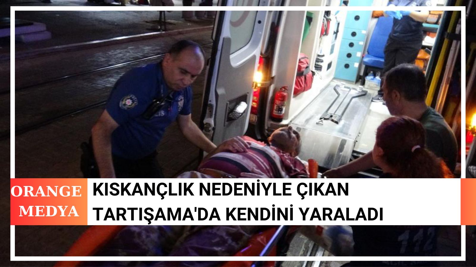 Kıskançlık Nedeniyle Çıkan Tartışama'da Kendini Yaraladı