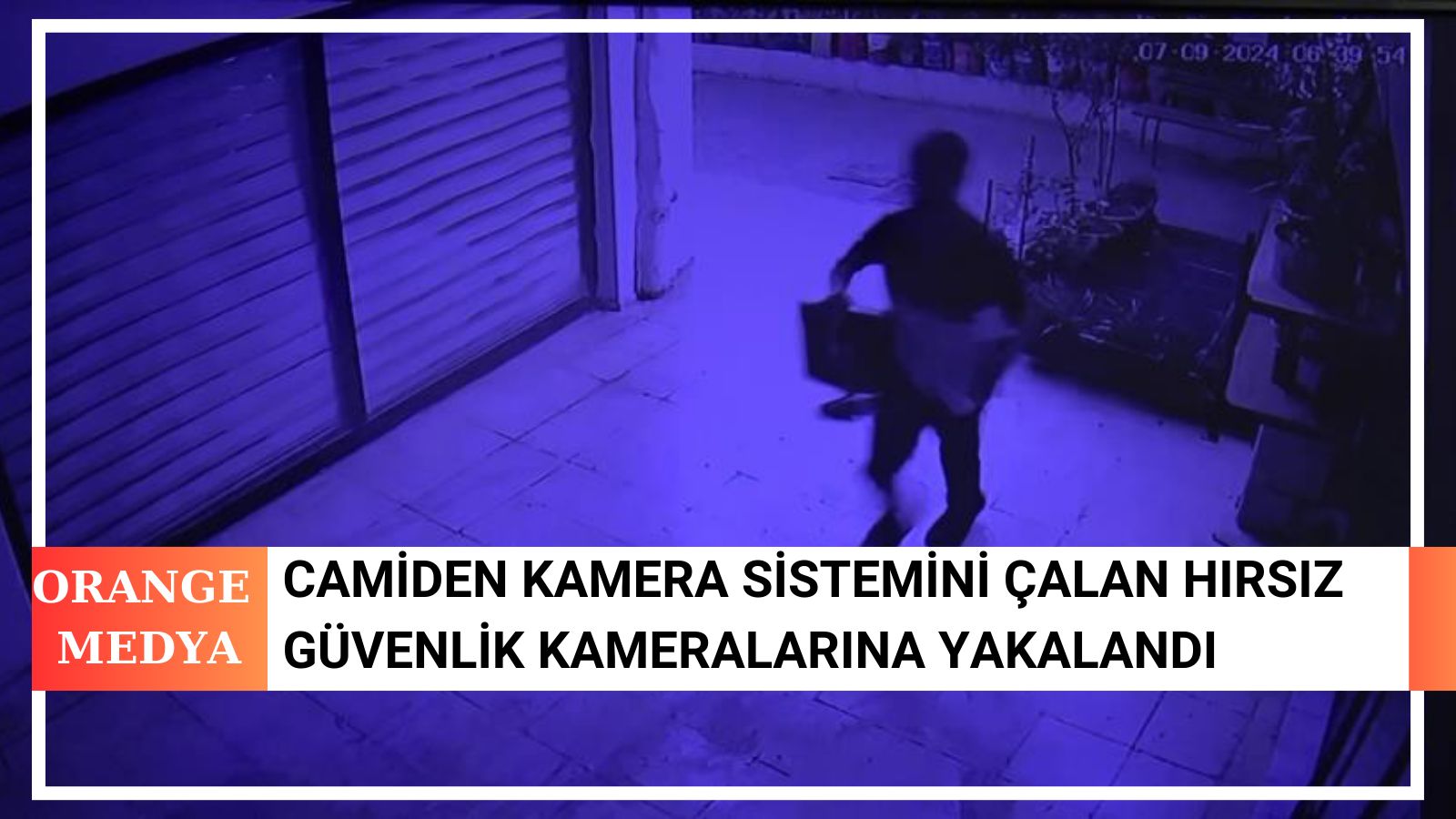 Camiden Kamera Sistemini Çalan Hırsız Güvenlik Kameralarına Yakalandı