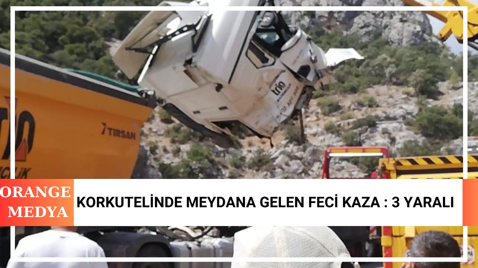 Korkutelinde Meydana Gelen Feci Kaza : 3 Yaralı