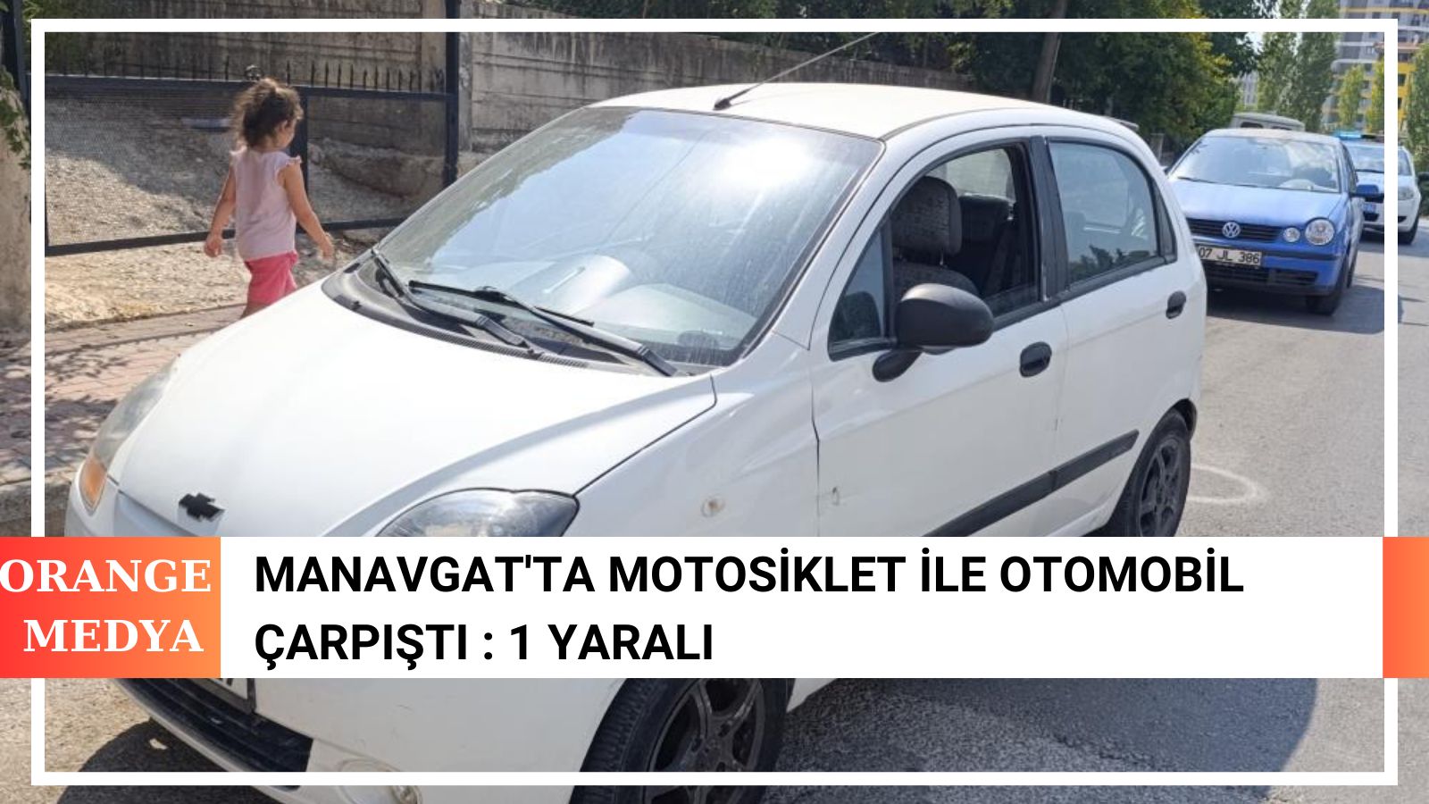 Manavgat'ta Motosiklet ile Otomobil Çarpıştı : 1 Yaralı 