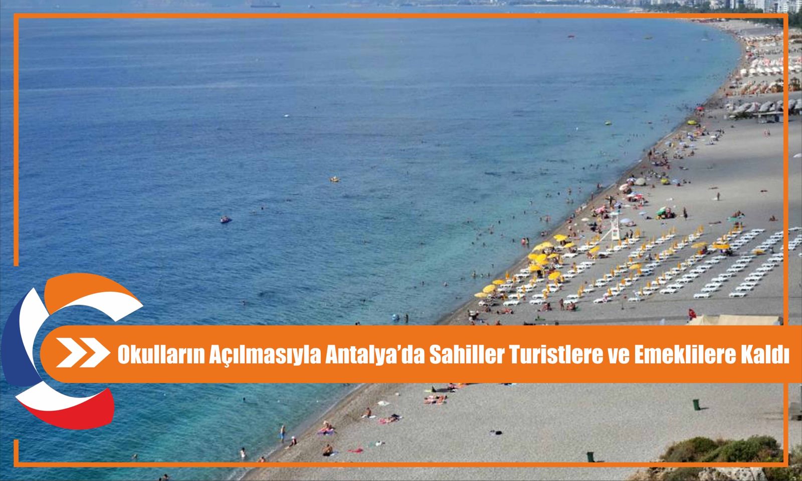 Okulların Açılmasıyla Antalya’da Sahiller Turistlere ve Emeklilere Kaldı