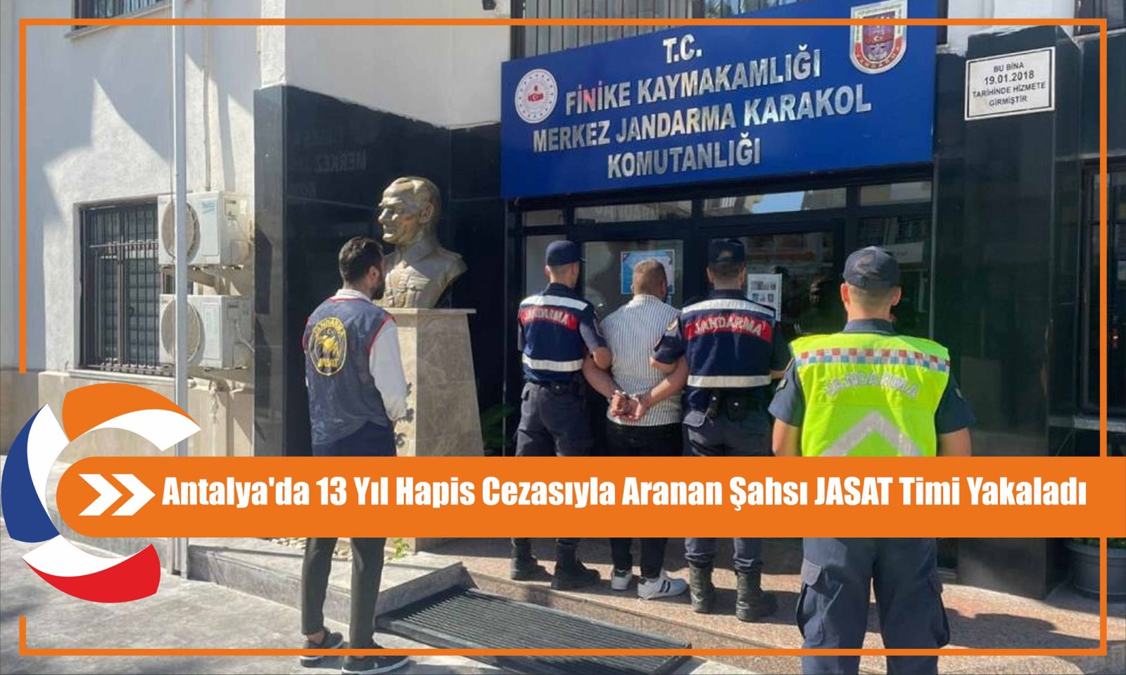 Antalya'da 13 Yıl Hapis Cezasıyla Aranan Şahsı JASAT Timi Yakaladı