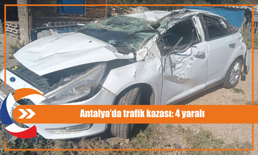 Antalya’nın Akseki ilçesinde meydana gelen trafik kazasında aynı aileden 4 kişi yaralandı