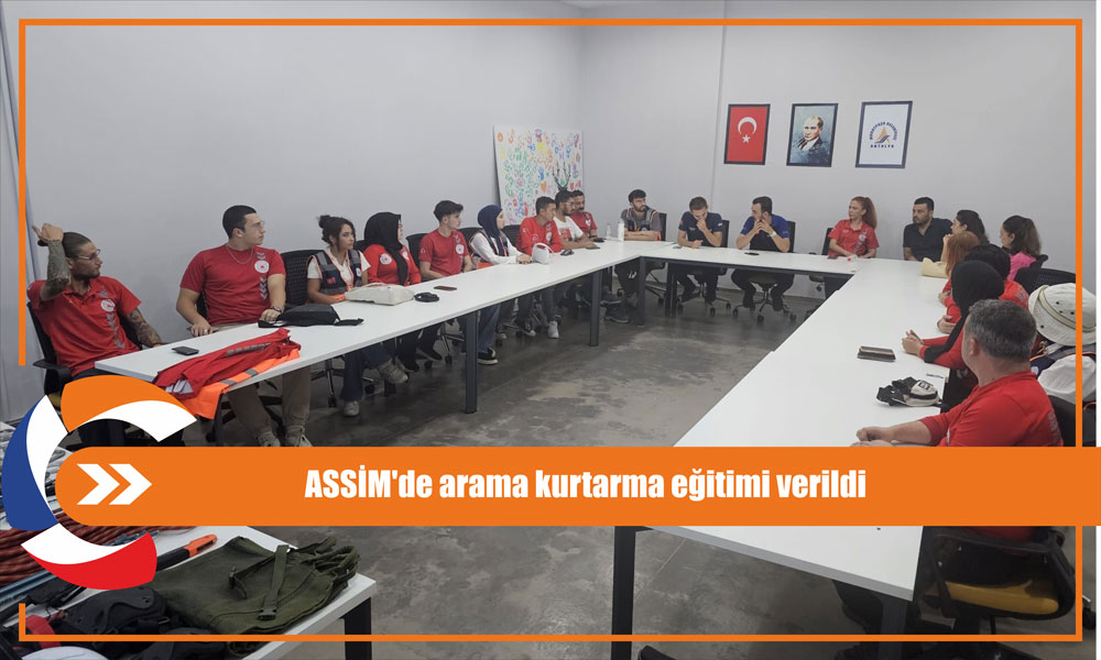 ASSİM'de arama kurtarma eğitimi verildi