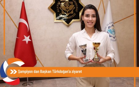 Şampiyon dan Başkan Türkdoğan'a ziyaret