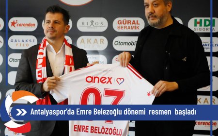 Antalyaspor'da Emre Belezoğlu dönemi  başladı
