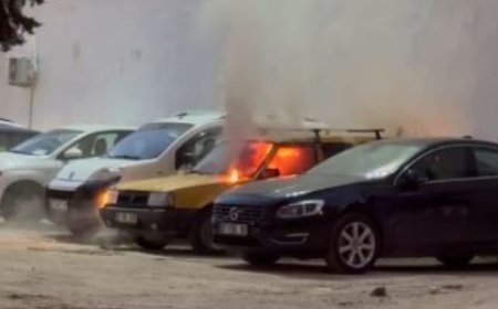 Sağlam bıraktığı aracını küle dönmüş halde buldu