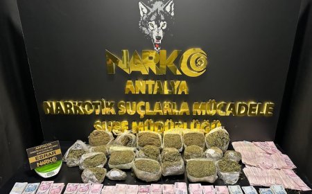 Antalya Emniyet Müdürlüğü Narkotik Suçlarla Mücadelede SON 1 HAFTADA Yapılan Çalışmalar