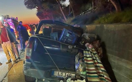 Antalya’nın Manavgat ilçesinde meydana gelen kazada, istinat duvarına çarpan kamyonetin sürücüsü yaralandı.