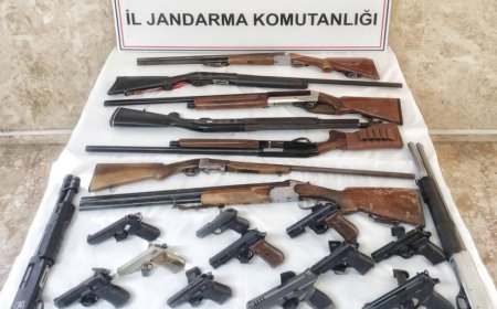 Antalya'da ruhsatsız silah operasyonu