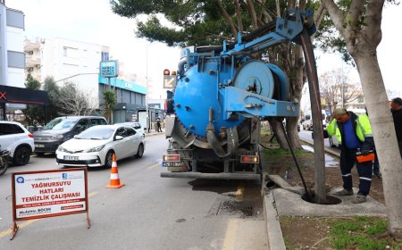 ASAT’ın yağmur suyu hattı temizlik çalışmaları devam ediyor