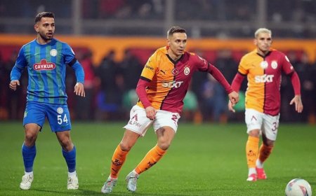 Rize'de 3 puan GALATASARAYIN.!