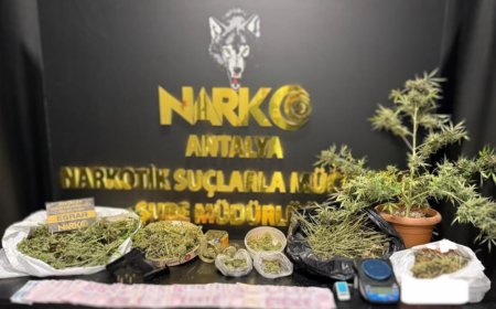 Antalya'da narkotik suçlardan son 1 haftada 20 şahıs tutuklandı
