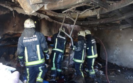 Gece başlayan depo yangını 6 saatte söndürüldü, zararın büyüklüğü gündüz ortaya çıktı