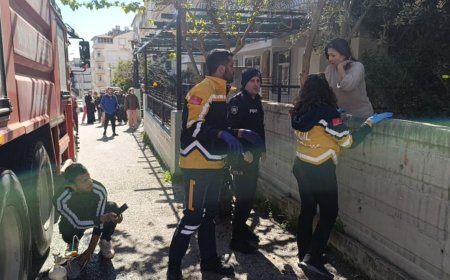 Ev yangınında Dumandan etkilenen çift tedavi için hastaneye, kediler ise veterinere götürüldü