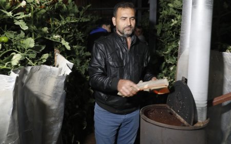 Seralardaki don ihtimaline karşı çiftçiler uygulama başında nöbet tuttu