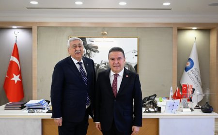 TESK Başkanı Palandöken’den Başkan Böcek’e ziyaret