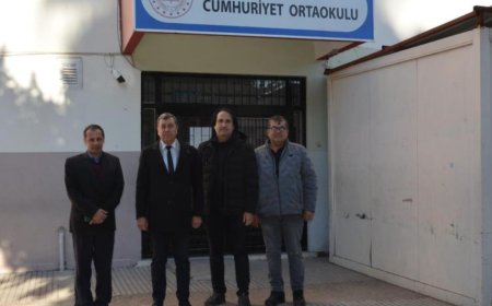 Antalya'nın Kumluca ilçesinde bulunan Cumhuriyet Ortaokulu'nun kantin ve spor odaları inşaatı tamamlandı.
