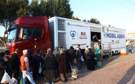Mobil Aşevi Tırı Ramazan ayı süresince her gün farklı mahallelerde