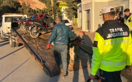 Antalya'da Motosiklet Sürücülerine Şok Trafik Denetimi: