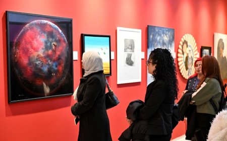 Antalya'da “Akdeniz Lirikleri" sergisini sanatseverlerle buluşturuldu.