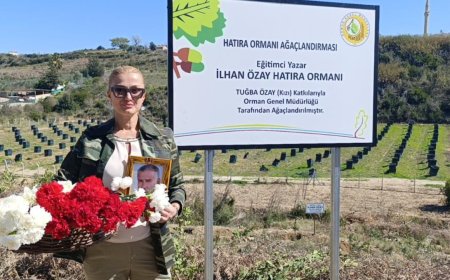 İlhan Özay Hatıra Ormanı’nda fidan dikimi yapıldı