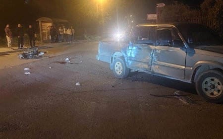 Kamyonetle Çarpışan Motosikletin Sürücüsü Hayatını Kaybetti