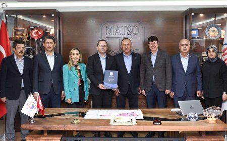 AK PARTİ heyeti Manavgat Ticaret ve Sanayi Odası'nı (MATSO) ziyaret etti.