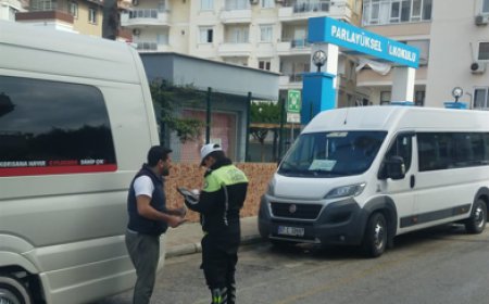 Alanya Emniyetinden Okul Çevresi ve Servis Araçlarına Denetim
