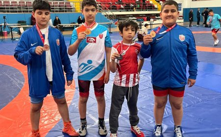 Antalya Kepez Belediyespor Kulübü’nün pehlivanları birinci oldu