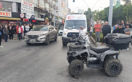 Antalya'da Otomobil ile ATV Çarpıştı, Genç Kadın Yaralandı