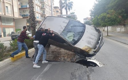 Manavgat'ta Takla Atan Otomobil Sürücüsü Yaralandı