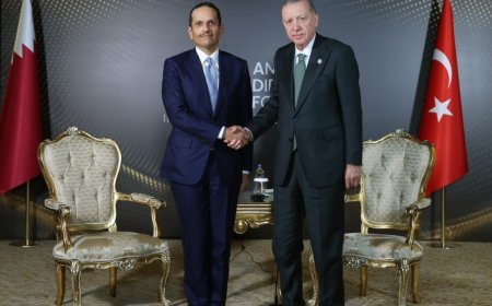 Cumhurbaşkanı Erdoğan, Katar Başbakanı El Sani’yi kabul etti