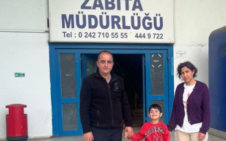 Zabıta Kaybolan Minik Çocuğu Ailesine Kavuşturdu.