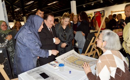 AZİZE Kahraman Halk Eğitimi Merkezi'nin (AKHEM) 'Hoşgeldin Bahar' temalı geleneksel el sanatları sergisi bu yıl da açıldı.