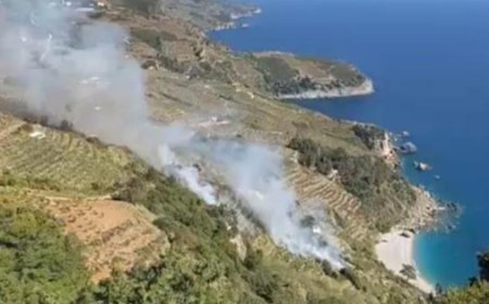 Antalya’nın Gazipaşa ilçesinde bir muz bahçesinde çıkan yangın, kısa sürede büyüyerek makilik alana sıçradı.
