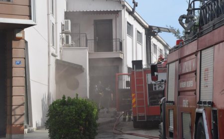 Antalya'nın Aksu ilçesinde bir mobilya üretim atölyesinde çıkan yangın korkuttu.