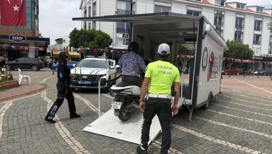 Antalya Emniyeti'nden Gazipaşa’da Trafik Bilincine Mobil Destek