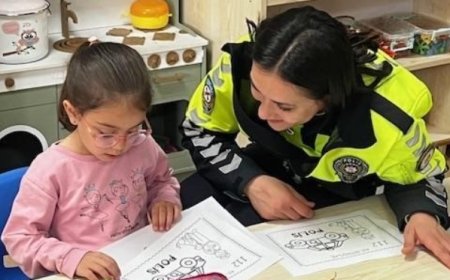 Minik yürekler emniyetle buluştu: Öğrencilere polislik mesleği tanıtıldı